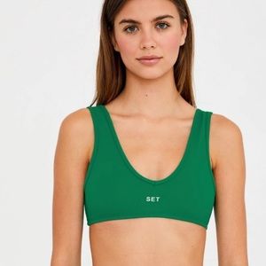 SETActive Sports Bra Green size xs